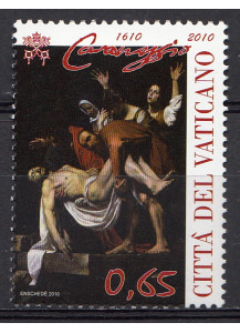 2010 Vaticano 4° Centenario della Morte di Caravaggio 1 Valore Sassone 1522
